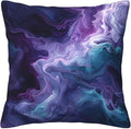 Purple Teal Turquoise Galaxy Nebulous 18x18 inches Throw Pillow Covers Cozy by Unknown