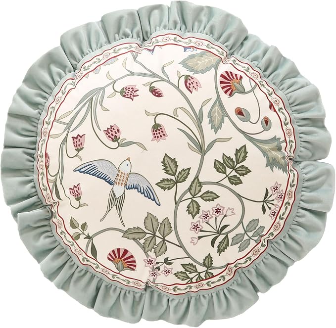Round Throw Pillow Cover, Decoration Pillows Cushion Covers by bilingaier