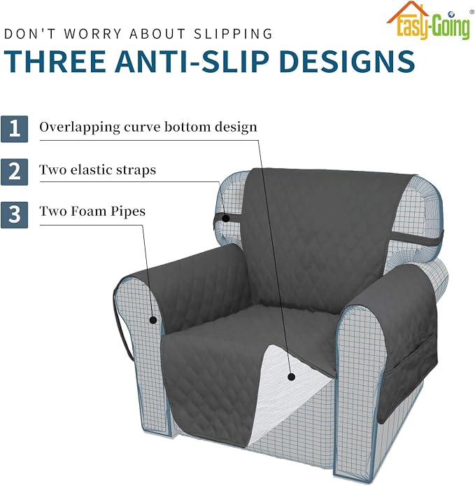 Easy-Going Sofa Slipcover Loveseat Cover Waterproof Couch Cover Washable Sofa - Image 3
