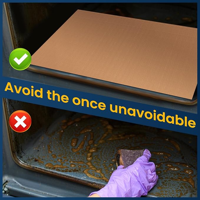 Oven Liners for Bottom of Oven-23.6"x 15.7" Non-Stick Electric Oven Cover for - Image 6