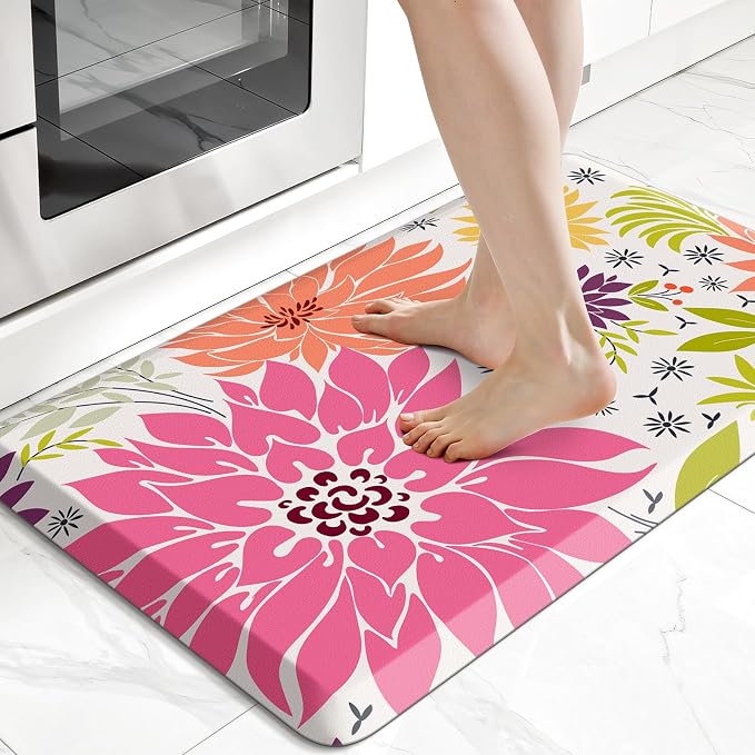 Kitchen Mats for Floor, Cushioned Rug Anti-Fatigue Mats for Kitchen Decor by Unknown
