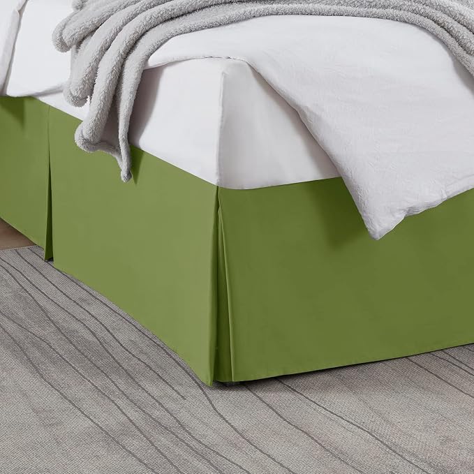 Nestl Calla Green Twin XL Bed Skirt by Nestl