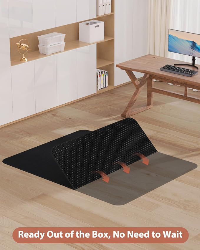Blvornl Office Chair Mat for Hardwood Floor and Low Pile Carpet, Heavy Duty - Image 2