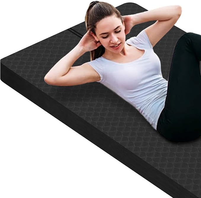 nuveti Large Exercise Mat - 15mm/20mm/30mm Thick Yoga Mat | Workout Mat by BecomeBetterYourself