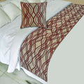 The HomeCentric King/Queen/Twin Brown Decorative Bed Runner Twin 53"x18" Bed by TheHomeCentric