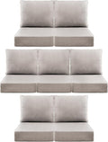 Luxury 6" Outdoor Cushions for Patio Furniture, Fade Resistant Couch Chair by Pugire