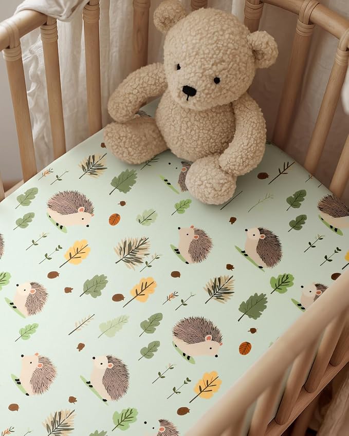 Baby Crib Sheets for Boys Girls Neutral, 2 Pack Crib Mattress Sheet for - Image 5