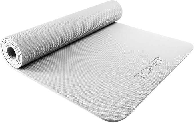 TONE Fitness Yoga Mat 1/4" Thick Non Slip Exercise & Pilates Mat by TONEFitness