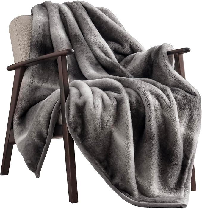 EVERGRACEHOME Ultra Soft Luxury Fluffy Mink Faux Fur Throw Blanket, Thick Warm - Image 8