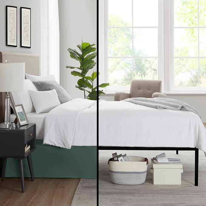 Nestl Forest Green Twin Bed Skirt - Image 6