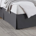 Nestl Dark Gray Twin XL Bed Skirt by Nestl