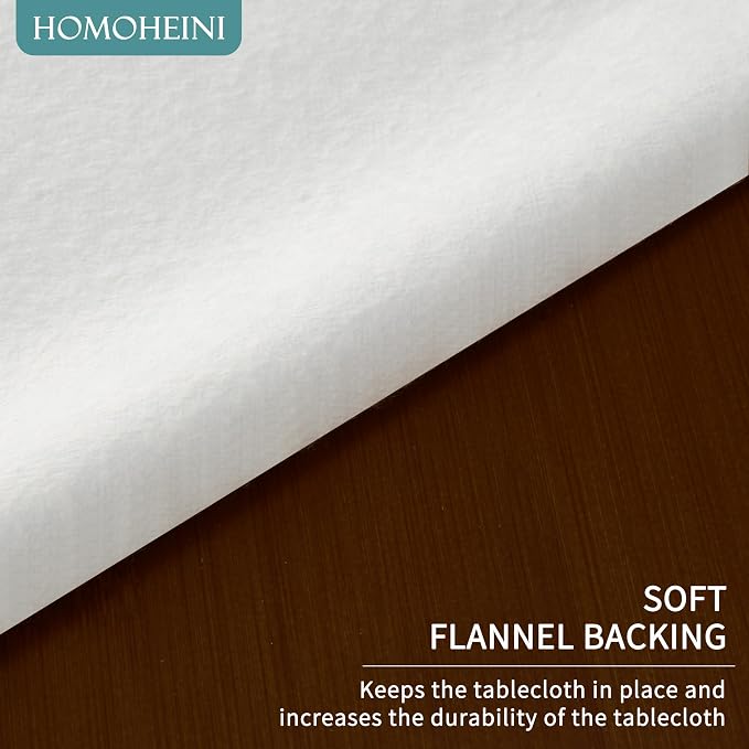 Rectangle Table Cloth, 100% Waterproof Tablecloth OilProof SpillProof Vinyl - Image 6