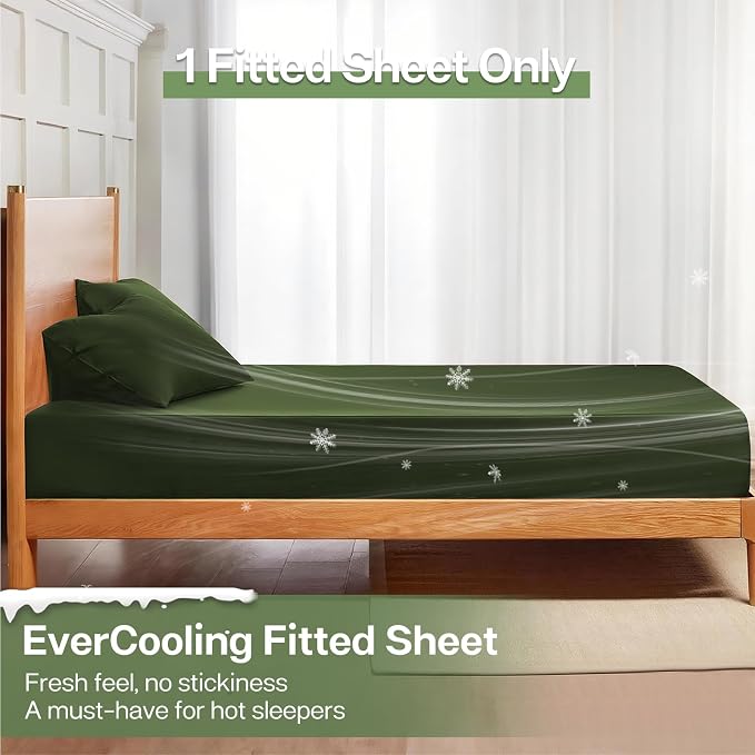 MR&HM California King Fitted Sheet, Ultra-Soft Rayon Derived from Bamboo & - Image 3