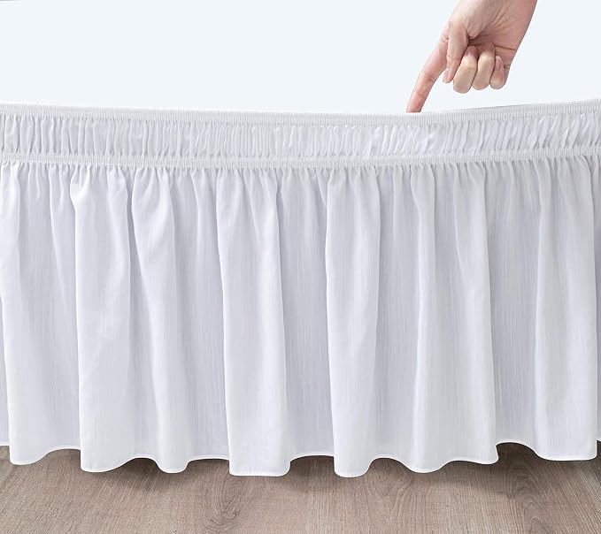 White Wrap Around Bed Skirts - Image 3