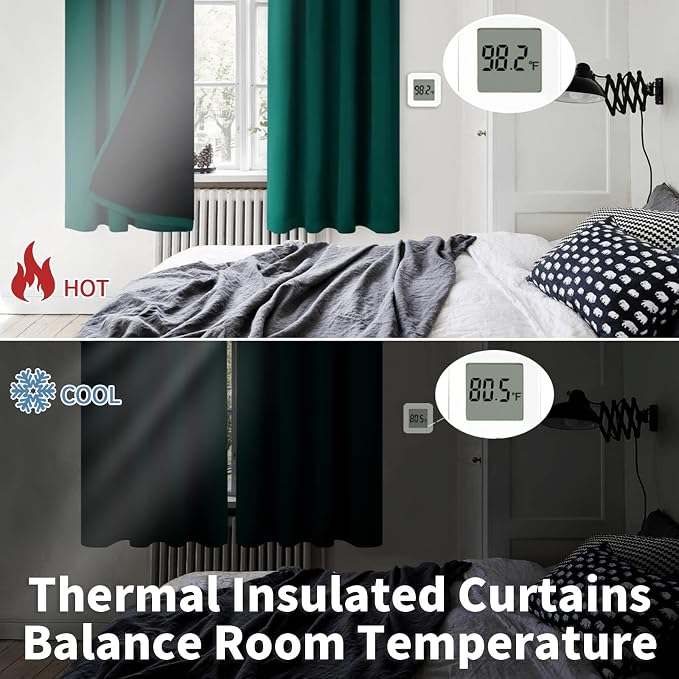 BGment Full Blackout Curtains for Living Room 72 Inch Length 2 Panels Set - Image 4