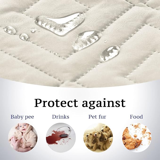 H.VERSAILTEX Futon Cover Reversible Sofa Slipcover Furniture Protector Water - Image 3