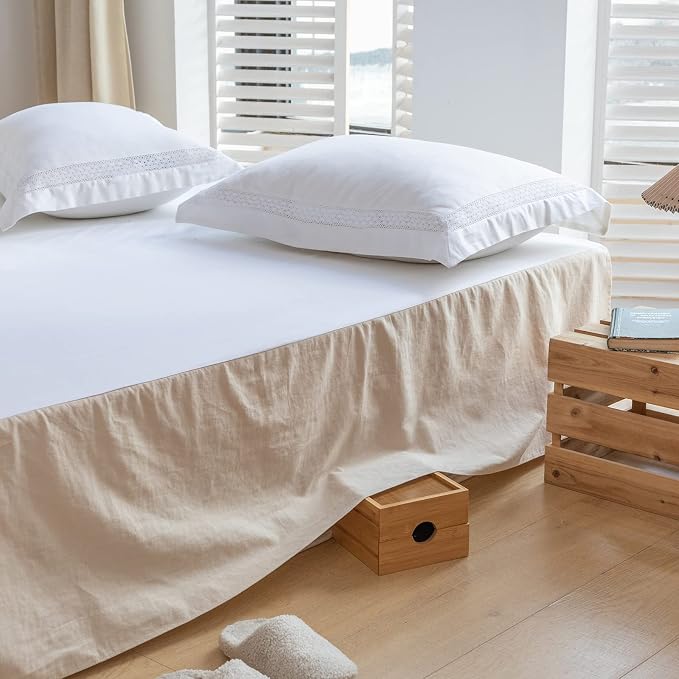 BISELINA French Linen Bed Skirt - Image 5