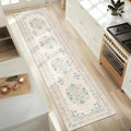 jinchan Hallway Runner Rug 2x10 Vintage Floral Distressed Design by JINCHAN