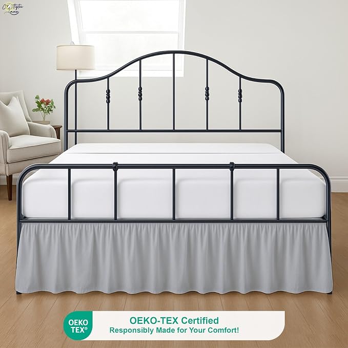 Cottington Lane Ruffled Bed Skirt Queen Size - Image 2