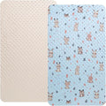 Dot Bassinet Sheet Set 2 Pack Stretch Fitted Cradle Sheets, Ultra Soft by Bilokonda