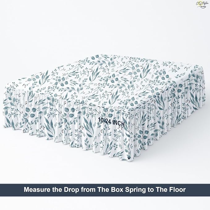 Cottington Lane Ruffled Bed Skirt King Size - Image 4