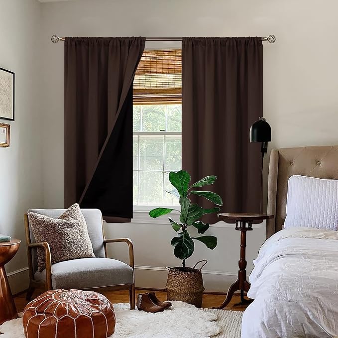 BGment Brown Blackout Curtains for Bedroom - Image 2