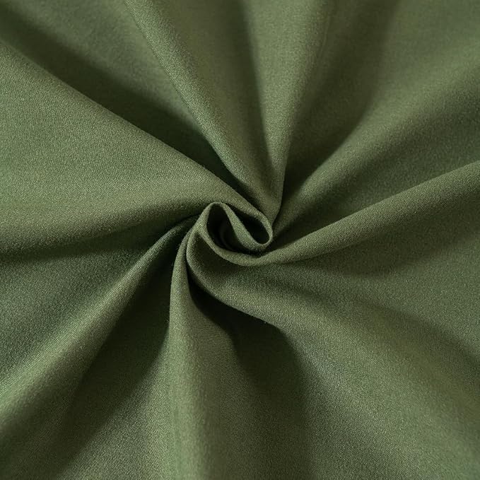 TSUTOMI Green Bed Skirt Twin Size Ruffled Bed Skirt - Image 4
