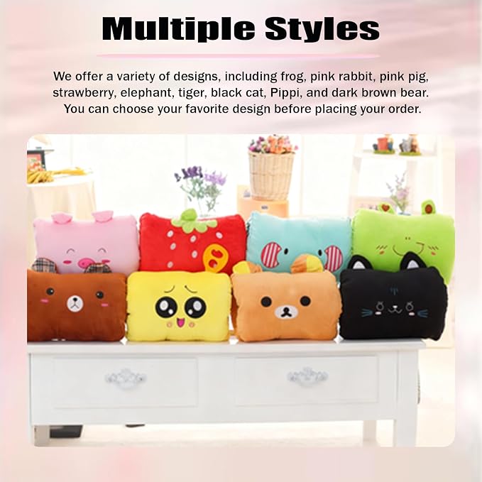 Kids Cartoon Hand Pillow Hand Warmer, Soft Cotton, - Image 4