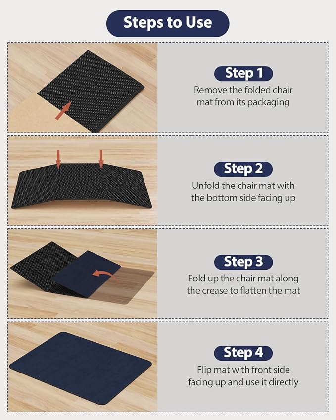 Blvornl Office Chair Mat for Hardwood Floor and Low Pile Carpet, Heavy Duty - Image 7