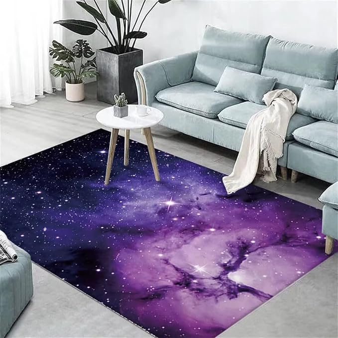 Colorful Galaxy Theme Large Area Rug by Home