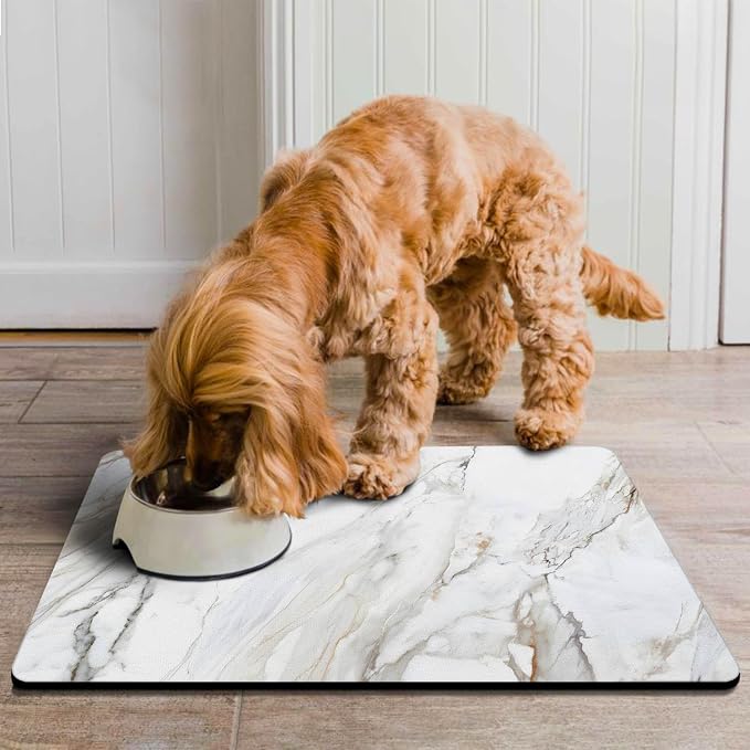 Dog Food Mats for Floors Absorbent, Pet Cat Food Mat - Image 7