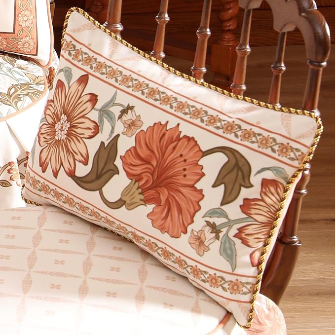 Throw Pillow Covers Pack of 2, Decoration Lumbar Pillows Cushion Covers - Image 2