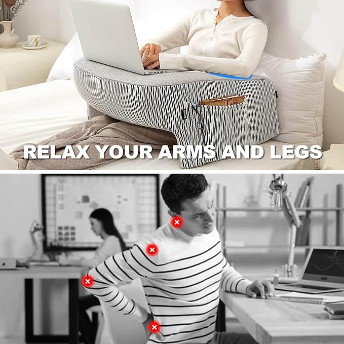 Reading Pillow for Lap, Extra Large Arm Rest Pillow for Adult, Memory Foam Lap - Image 5