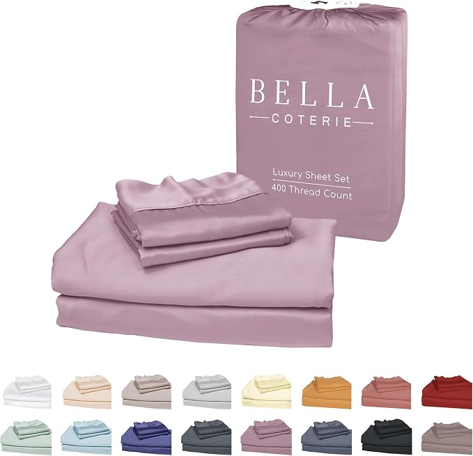Bella Coterie Luxury Bamboo Viscose Twin Size Sheet Set | 100% Organically by BC