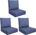 Luxury Outdoor Seat Cushion Set-24 x 24 x 6 Inch Outdoor Chair Cushions Set of 2 by NatureComfyOutdoorFurniture