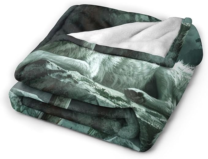 Christian Wolf Throw Blanket - Image 4