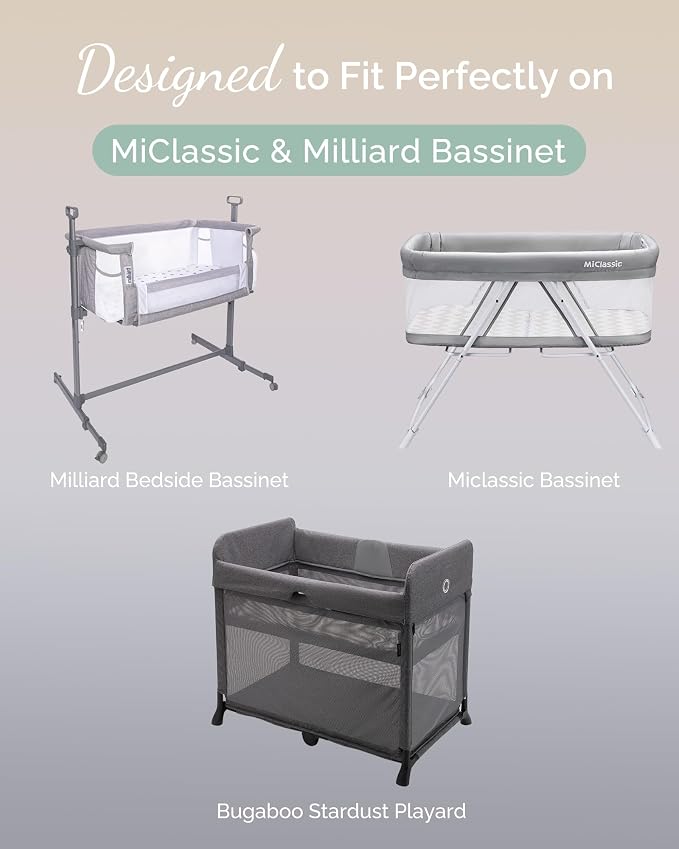 Bedside Sleeper Bassinet Sheets 35x20 - Image 2