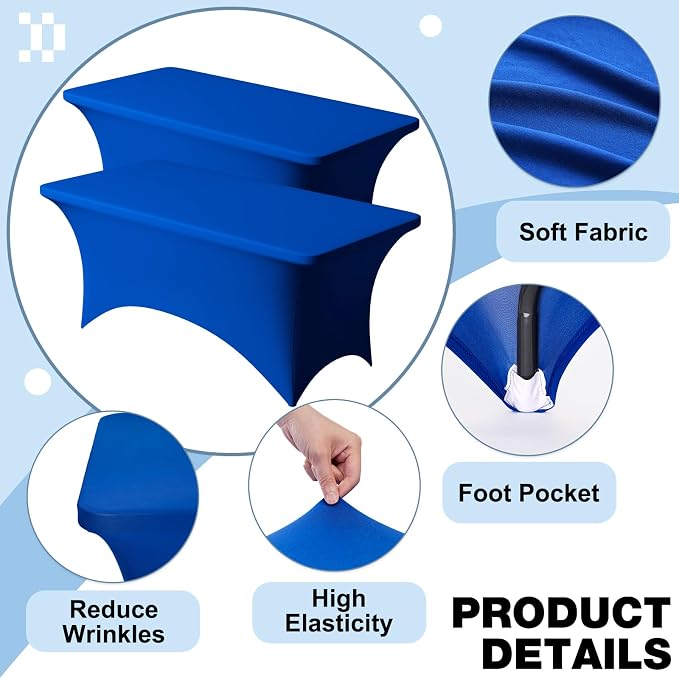 Trlyc 2 Pack 8FT Spandex Table Cloth - Image 3