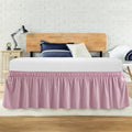 Queen Bed Skirt, Elastic Wrap Around Bed Skirt Queen Size, Bed Skirts by ANARACHON
