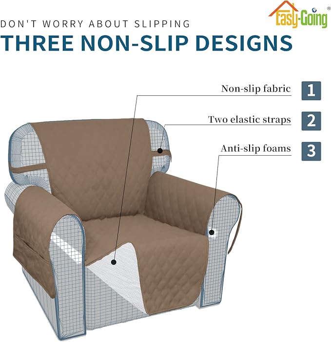 Easy-Going Waterproof Oversized Loveseat Covers Leakproof Couch Cover - Image 4