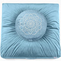 Hihealer Meditation Cushion Set Large Velvet Floor Pillow & Traditional Tibetan by HIhealer