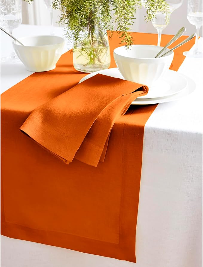 Solino Home Linen Table Runner 120 Inches Long - Image 9