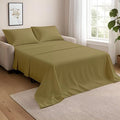 NON Sticky cotton Twin Size Sleeper Sofa Sheets, 4 Piece Egyptian Cotton Bed by Non-StickyCotton