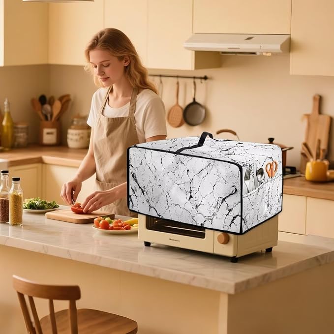 Toaster Oven Dust Cover with Pockets, Stain-resistant Kitchen Electrical - Image 3