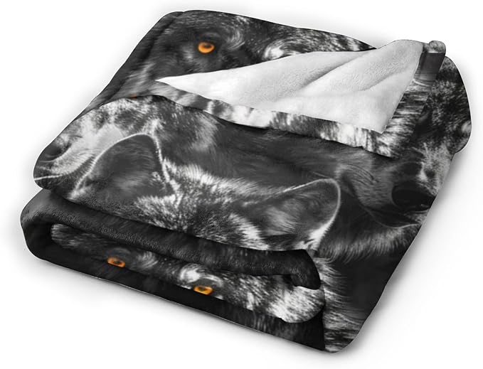 Wolf Throw - Animal Blanket for Girls, Men & Boys - Soft, Cozy Fleece Blanket - Image 4
