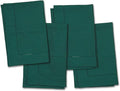 Home Ekaa Green Cotton Linen Napkins Set of 4 – Washable Hemstitch Cloth by HomeEkaa