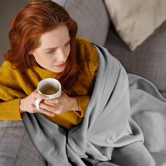 50x60 Throw Blankets, Ultra Soft Hypoallergenic Fleece Fall Throw Blanket - Image 7