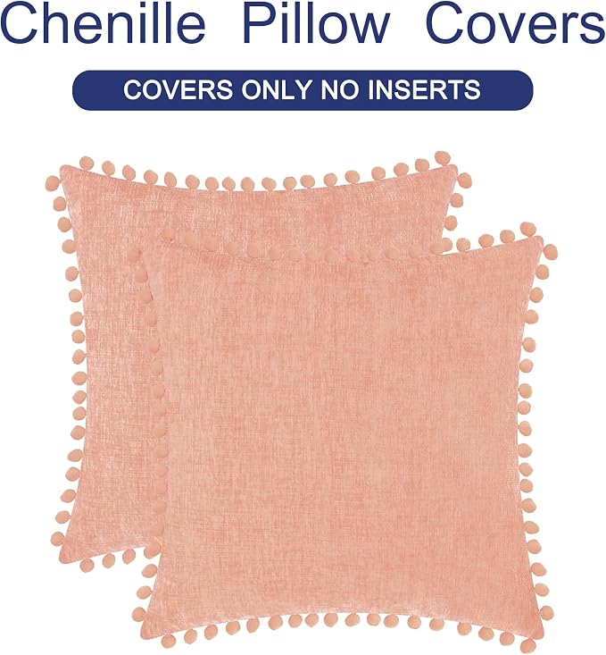 CaliTime Throw Pillow Covers Decorative 16 X 16 Inches Pack of 2 Cozy Solid - Image 6