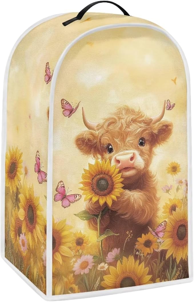 Highland Cow Blender Cover for Kitchen Blender Dust Cover Reusable Food by HUISEFOR