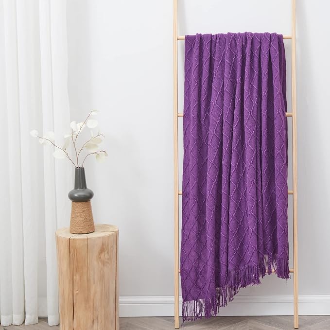 inhand Valentine's Day Gifts Throw Blanket Purple - Image 7